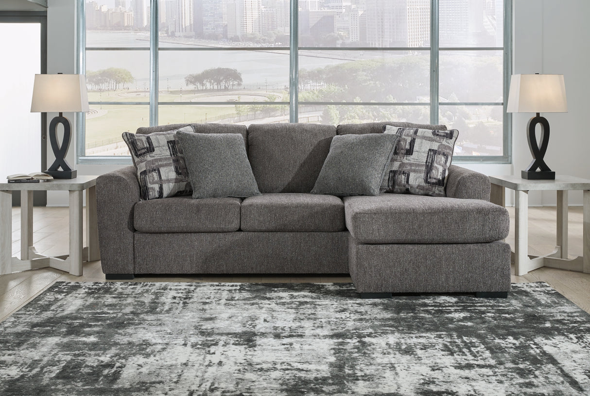 Gardiner Pewter Reversible Sofa Chaise from Ashley Furniture - Luna Furniture
