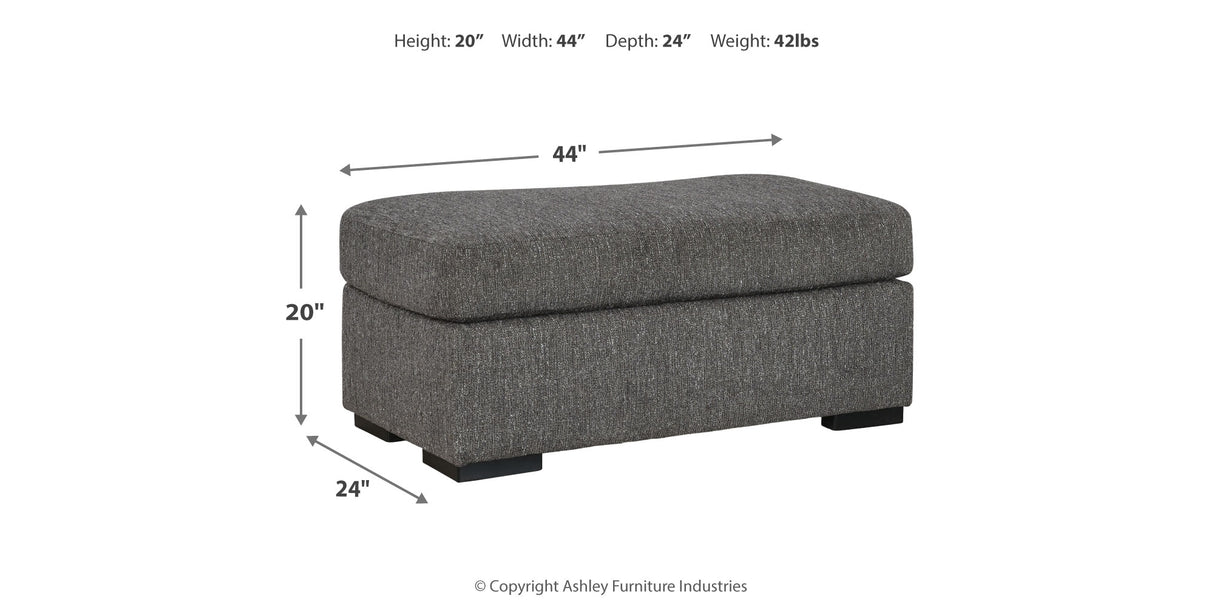 Gardiner Chair and Ottoman in Pewter from Ashley Furniture - Luna Furniture