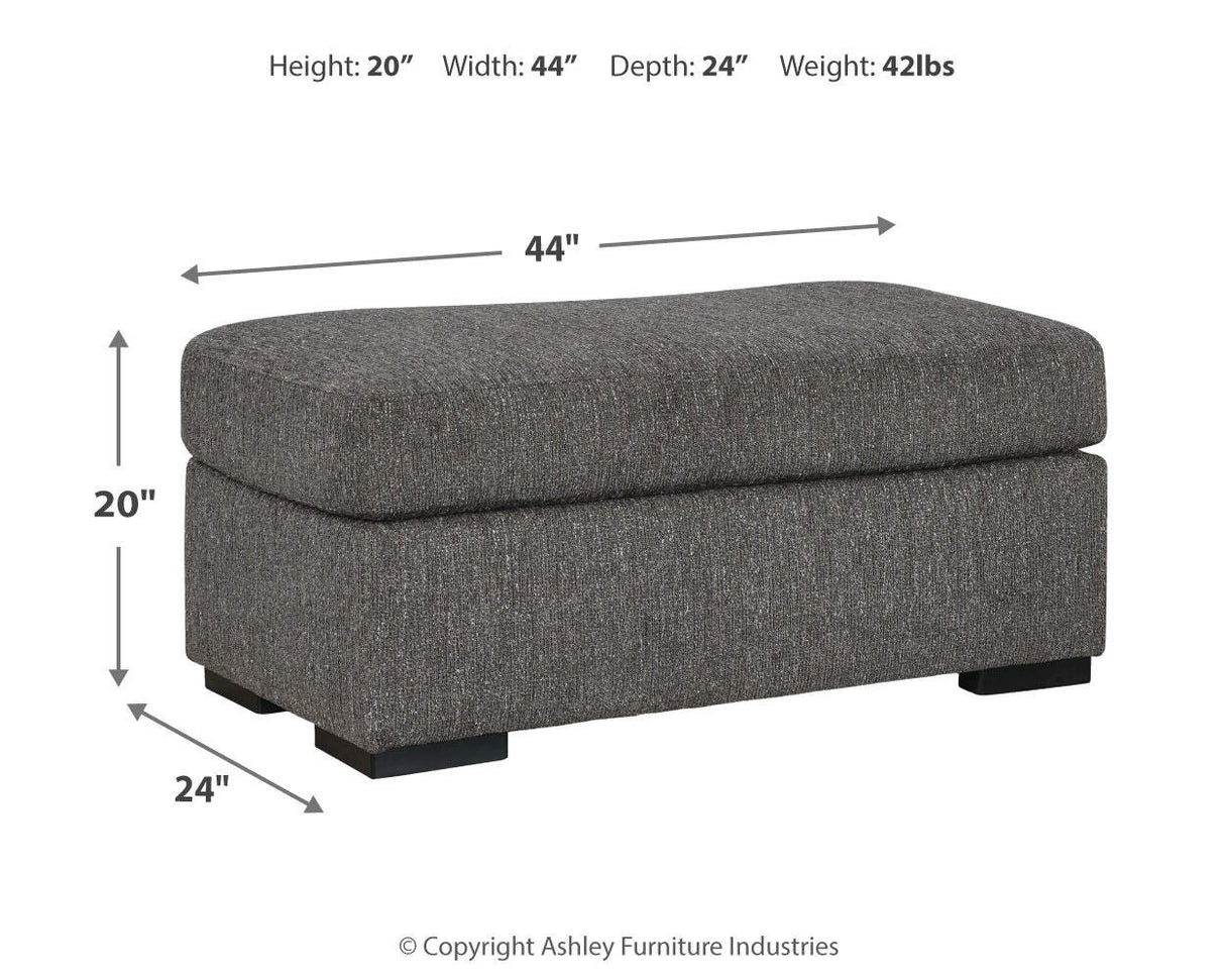 Gardiner Pewter Oversized Chair and Ottoman from Ashley Furniture - Luna Furniture