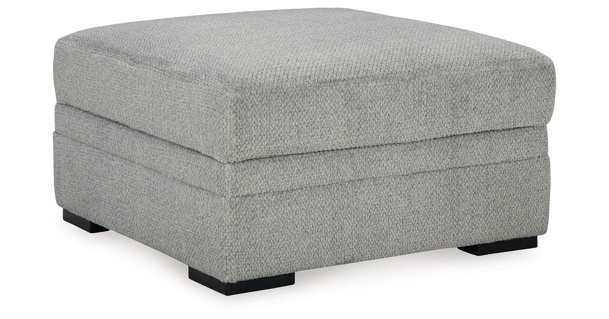 Casselbury Cement Oversized Swivel Chair and Ottoman from Ashley Furniture - Luna Furniture
