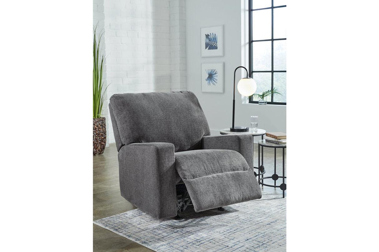 Rannis Pewter Full Sofa Sleeper and Recliner from Ashley - Luna Furniture