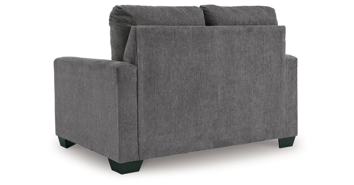 Rannis Pewter Twin Sofa Sleeper and Recliner from Ashley Furniture - Luna Furniture