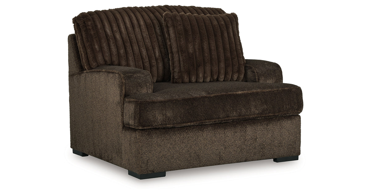 Aylesworth Chocolate Oversized Chair from Ashley Furniture - Luna Furniture