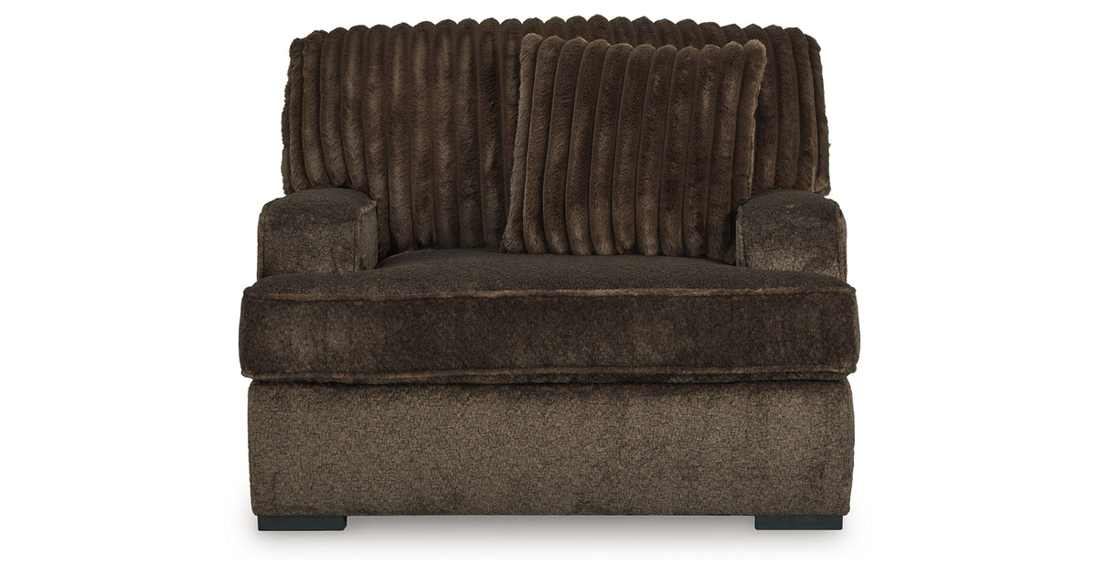 Aylesworth Chocolate Oversized Chair from Ashley Furniture - Luna Furniture