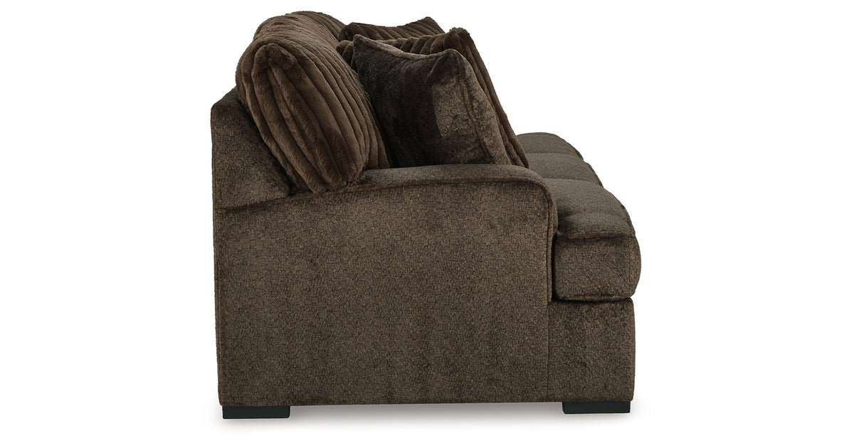 Aylesworth Chocolate Sofa from Ashley Furniture - Luna Furniture