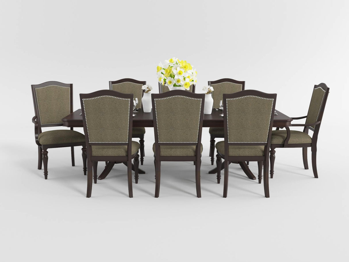 Marston Dark Cherry Extendable Dining Table from Homelegance - Luna Furniture