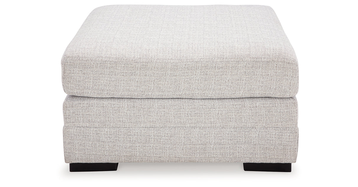 Koralynn 3-Piece Sectional with Ottoman in Stone from Ashley Furniture - Luna Furniture