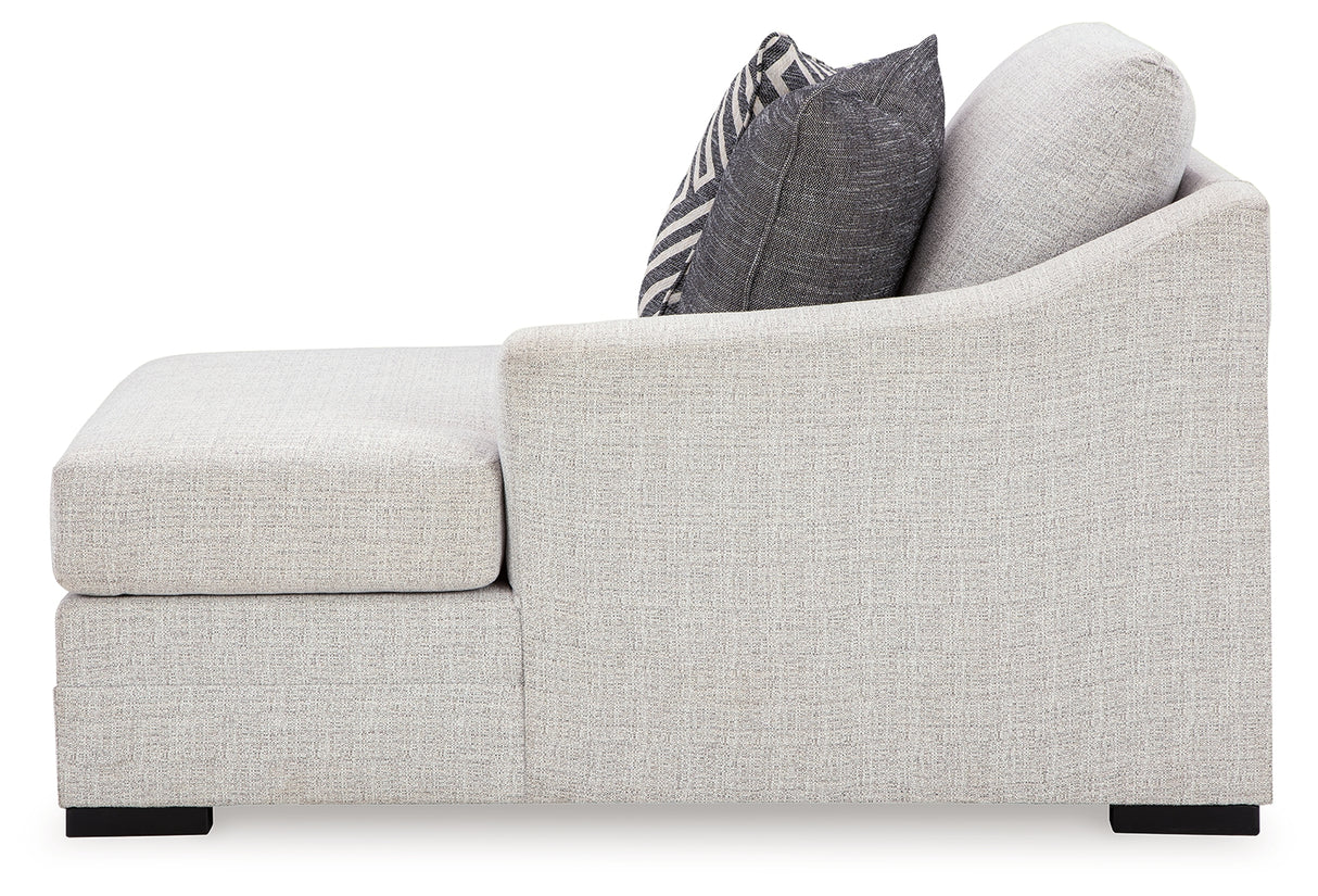 Koralynn Stone Right-Arm Facing Corner Chaise from Ashley Furniture - Luna Furniture