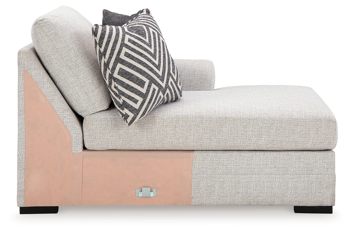 Koralynn Stone Right-Arm Facing Corner Chaise from Ashley Furniture - Luna Furniture