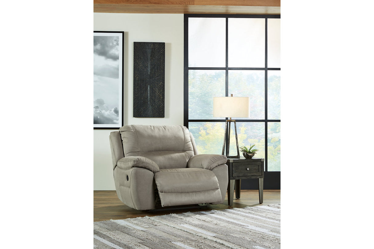 Next-Gen Gaucho Putty Power Reclining Sofa and Loveseat from Ashley Furniture - Luna Furniture