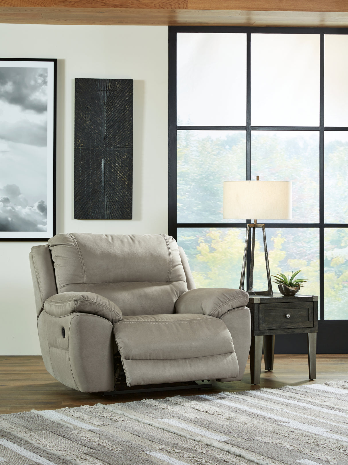 Next-Gen Gaucho Putty Power Reclining Sofa and Loveseat from Ashley Furniture - Luna Furniture