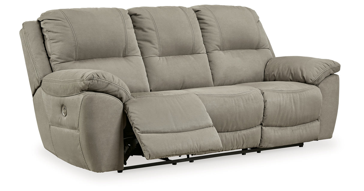 Next-Gen Gaucho Putty Power Reclining Sofa from Ashley Furniture - Luna Furniture