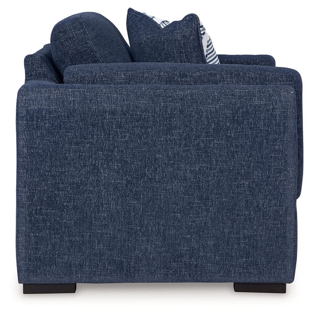 Evansley Sofa, Loveseat, Chair and Ottoman in Navy from Ashley Furniture - Luna Furniture