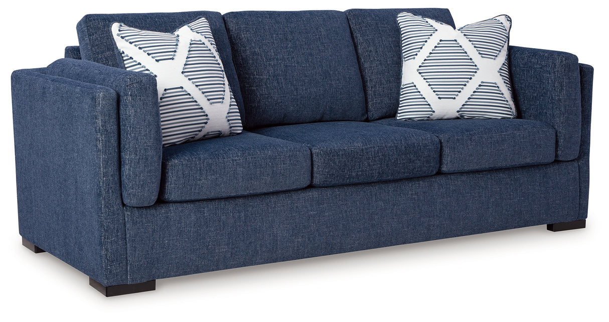 Evansley Sofa, Loveseat, Chair and Ottoman in Navy from Ashley Furniture - Luna Furniture