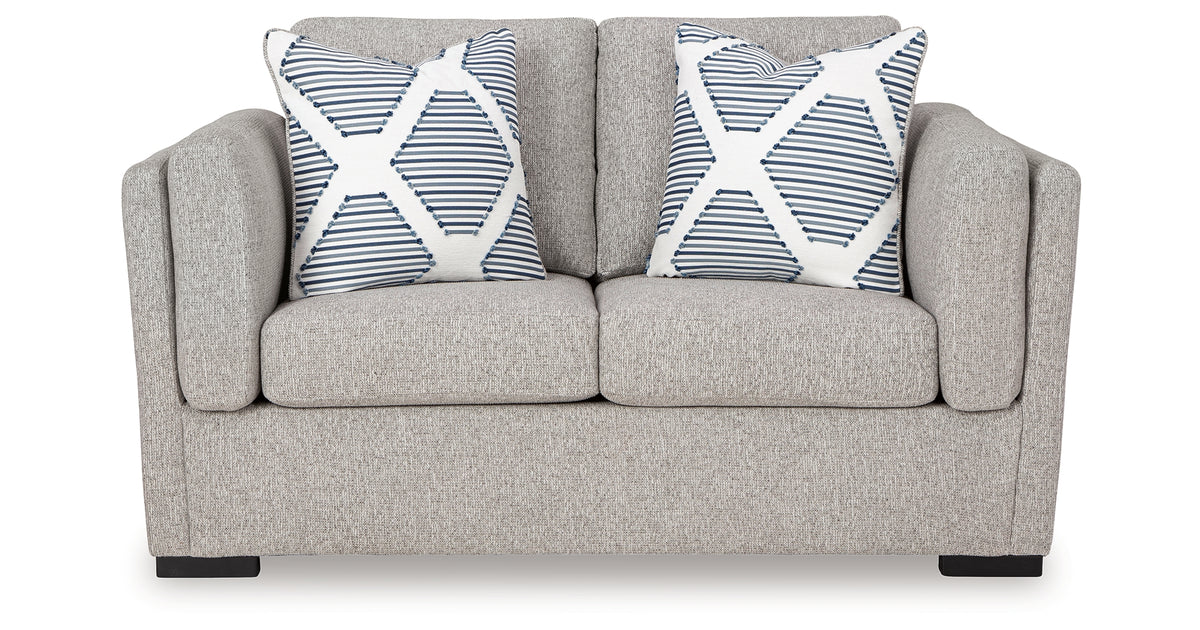 Evansley Pewter Loveseat from Ashley Furniture - Luna Furniture