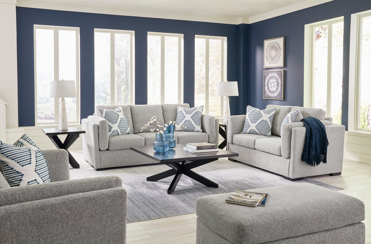 Evansley Pewter Living Room Set from Ashley - Luna Furniture