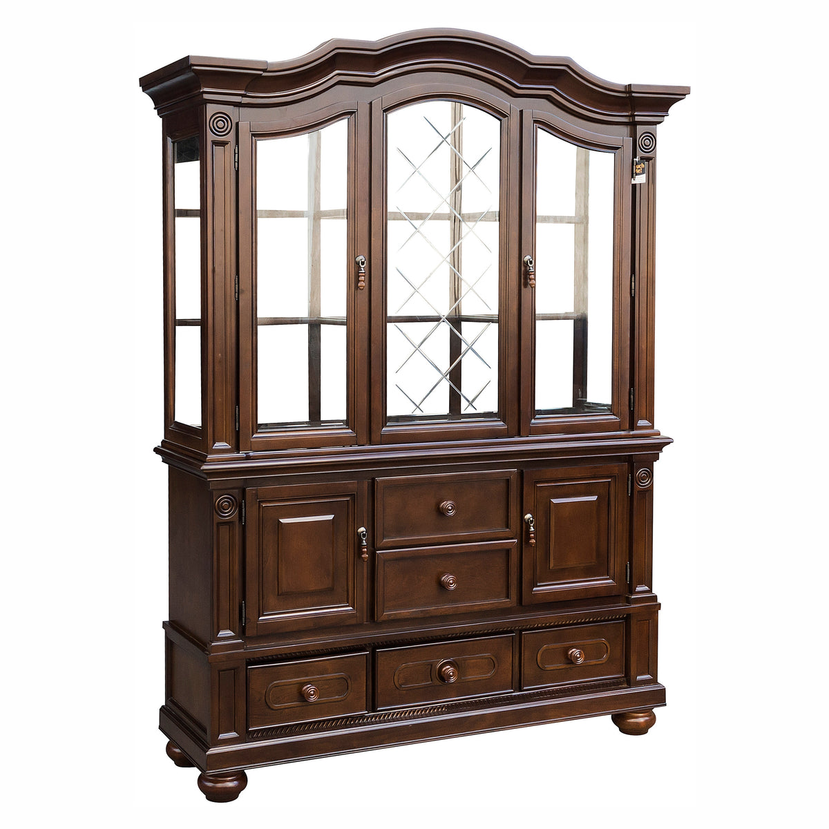 Lordsburg Brown Chery Round Dining Table