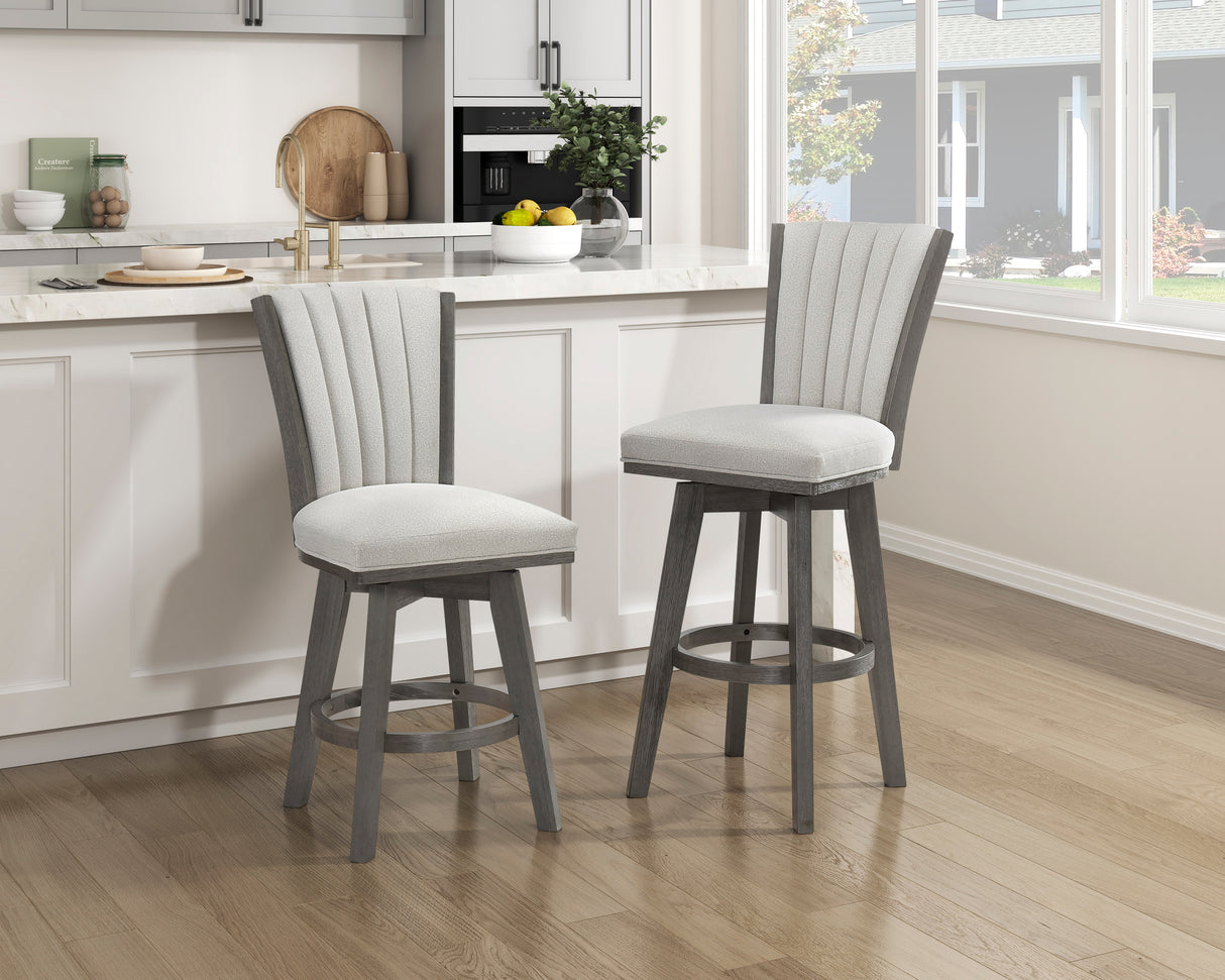 5507-24BES Swivel Counter Height Chair, Set of 2 from Homelegance - Luna Furniture
