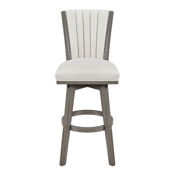 Corvallis Beige Swivel Pub Height Chair, Set of 2