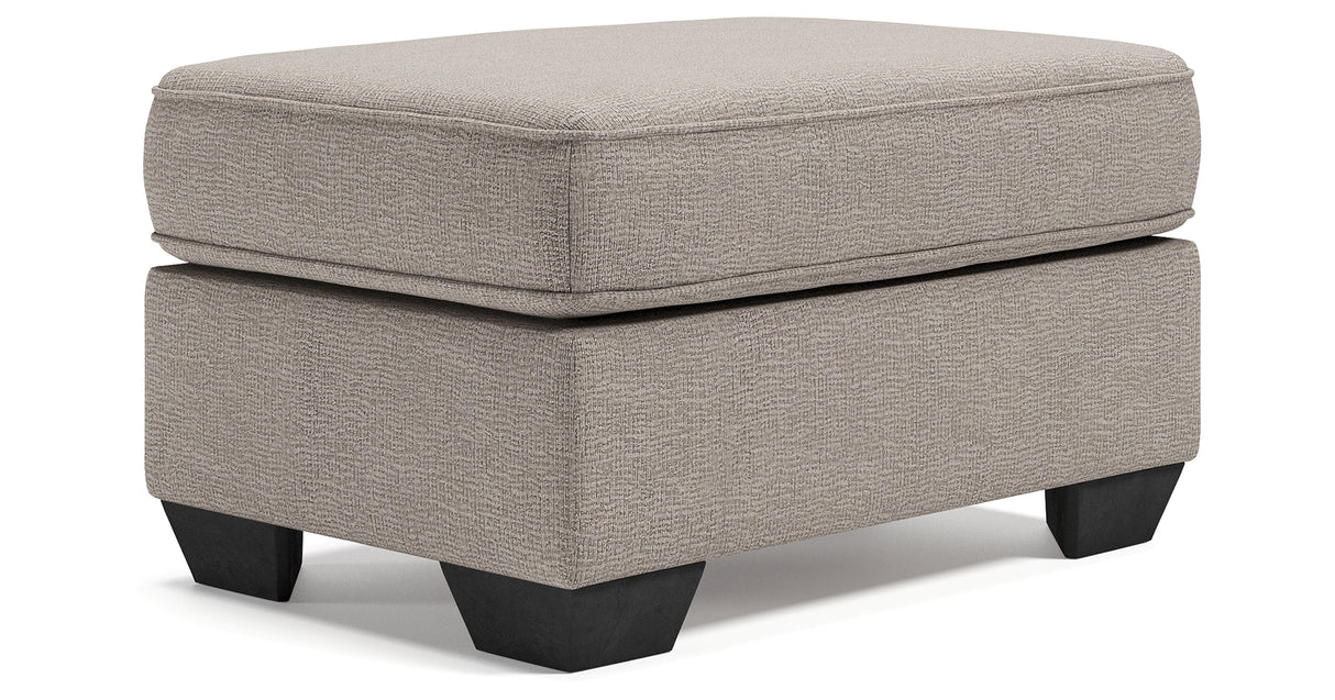 Greaves Stone Ottoman from Ashley - Luna Furniture