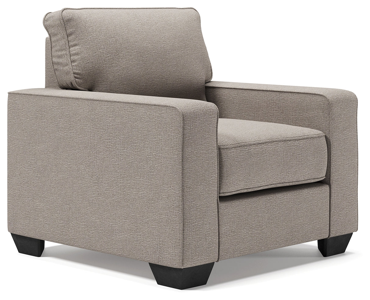 Greaves Stone Sofa Chaise, Chair, and Ottoman from Ashley - Luna Furniture