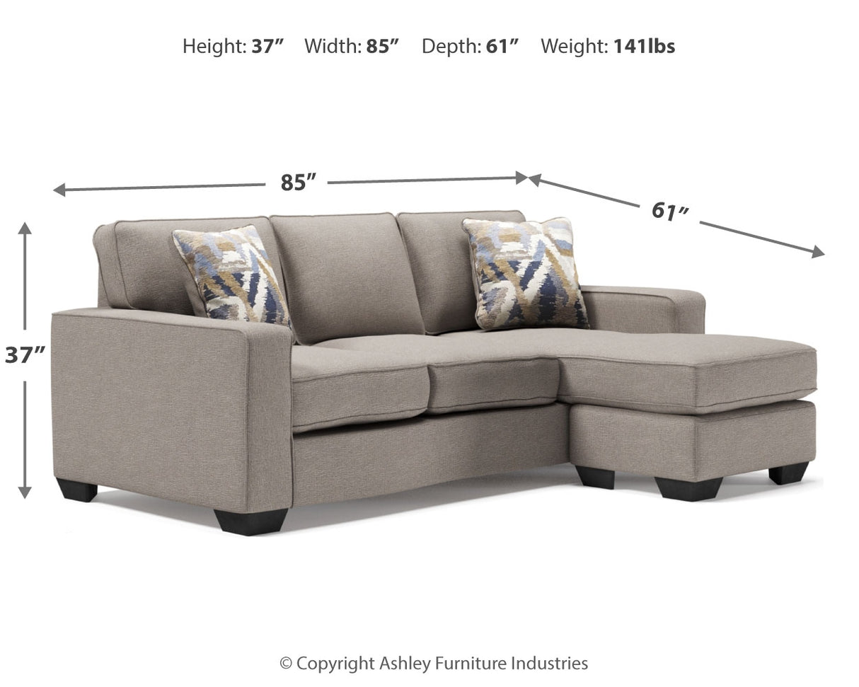 Greaves Stone Sofa Chaise and Chair from Ashley - Luna Furniture