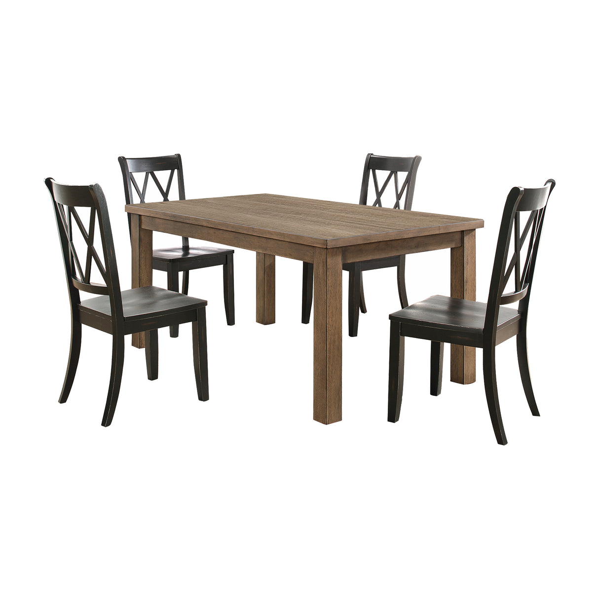Janina Natural/Buttermilk 5-Piece Dining Set