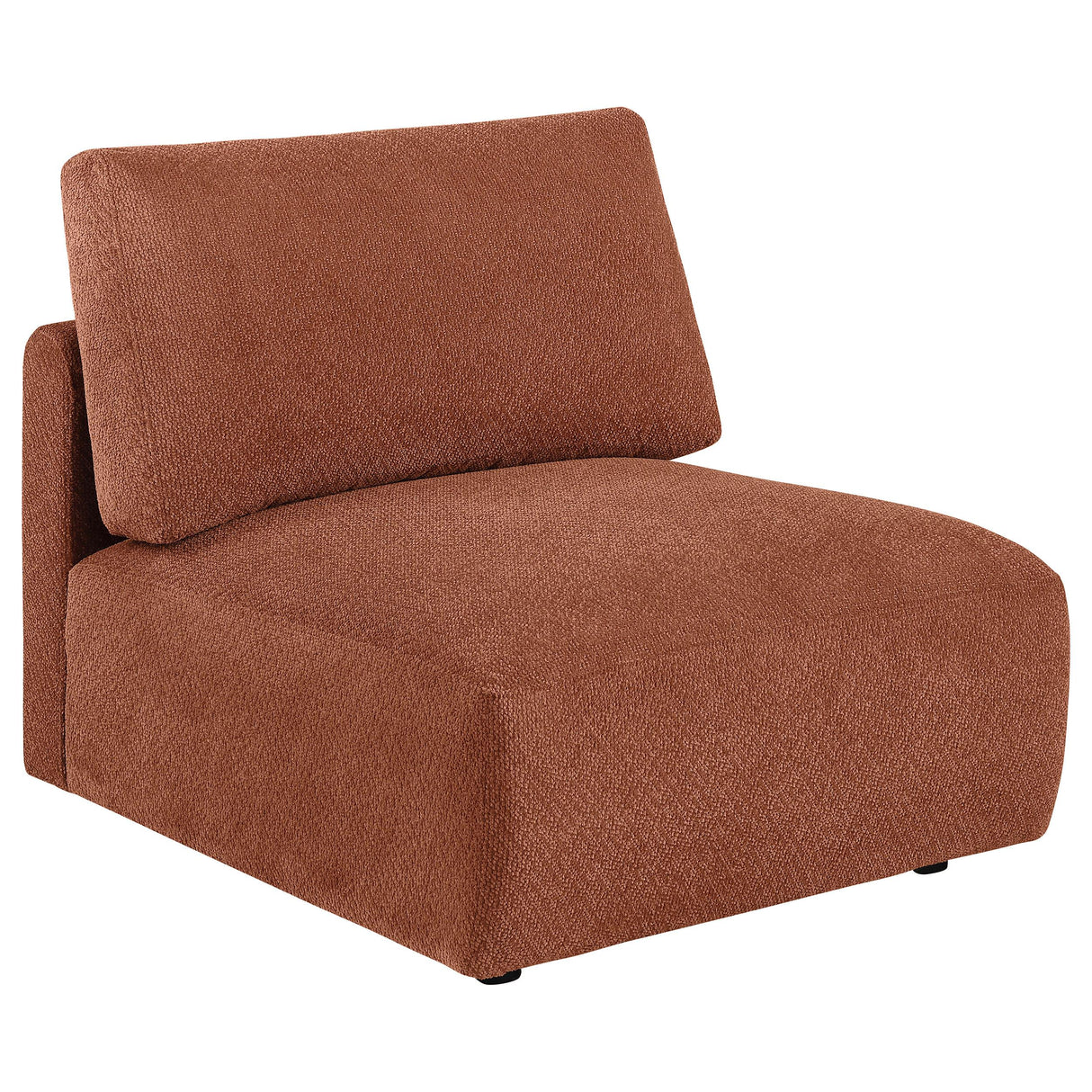 Elysia Coral Chenille Upholstered Modular Armless Chair from Coaster - Luna Furniture