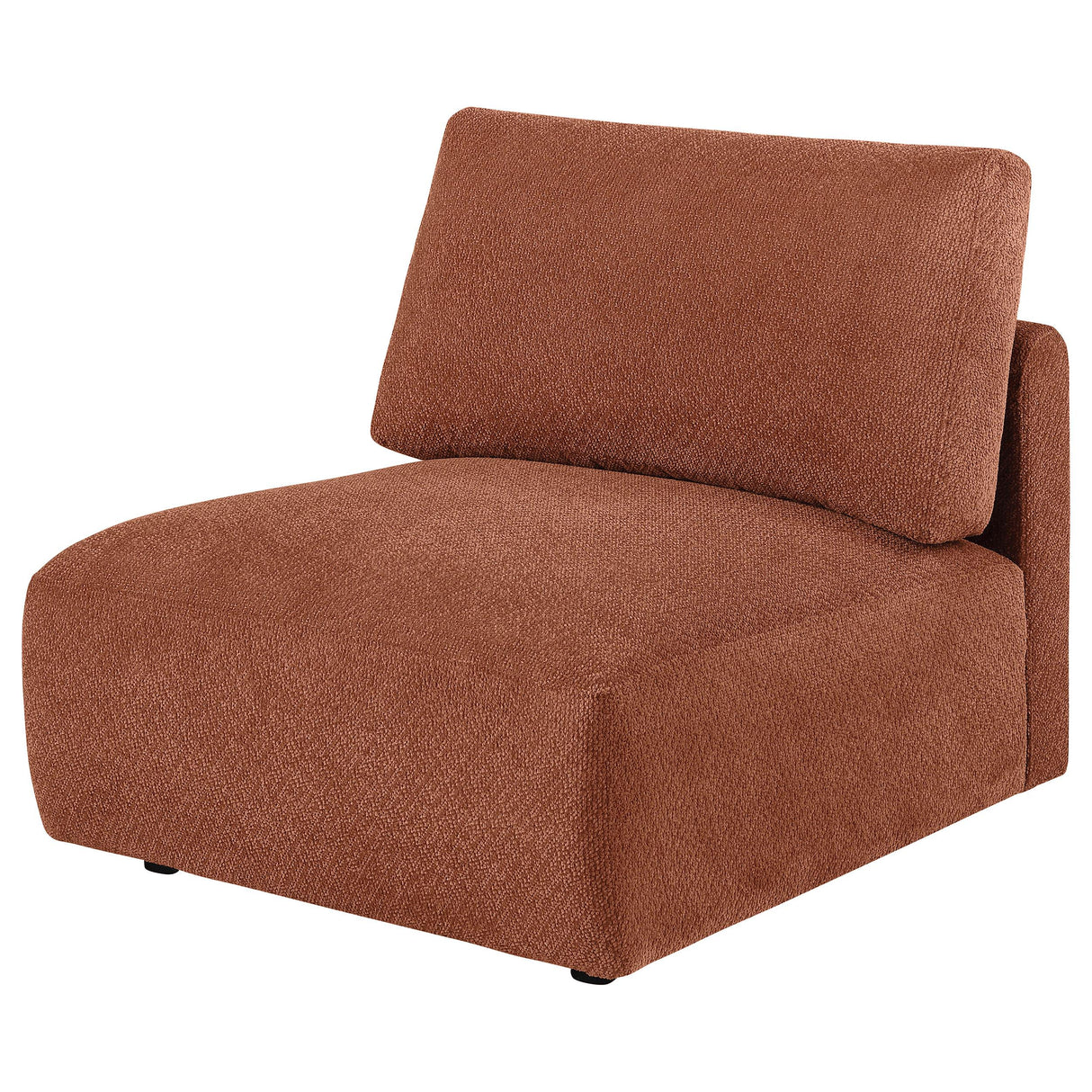 Elysia Coral Chenille Upholstered Modular Armless Chair from Coaster - Luna Furniture