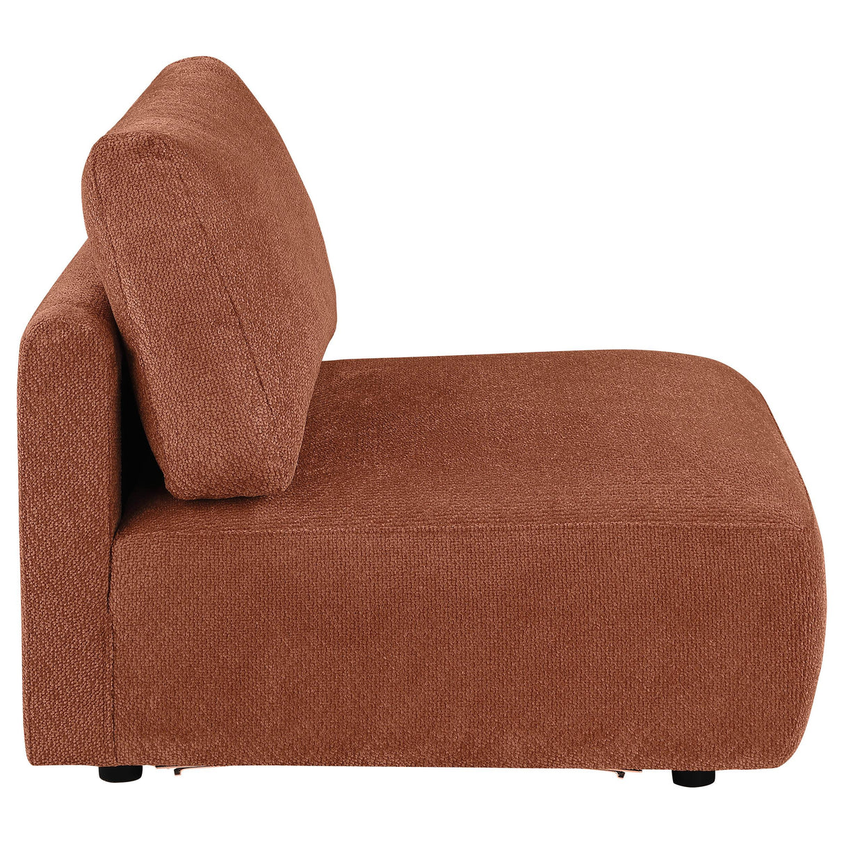 Elysia Coral Chenille Upholstered Modular Armless Chair from Coaster - Luna Furniture