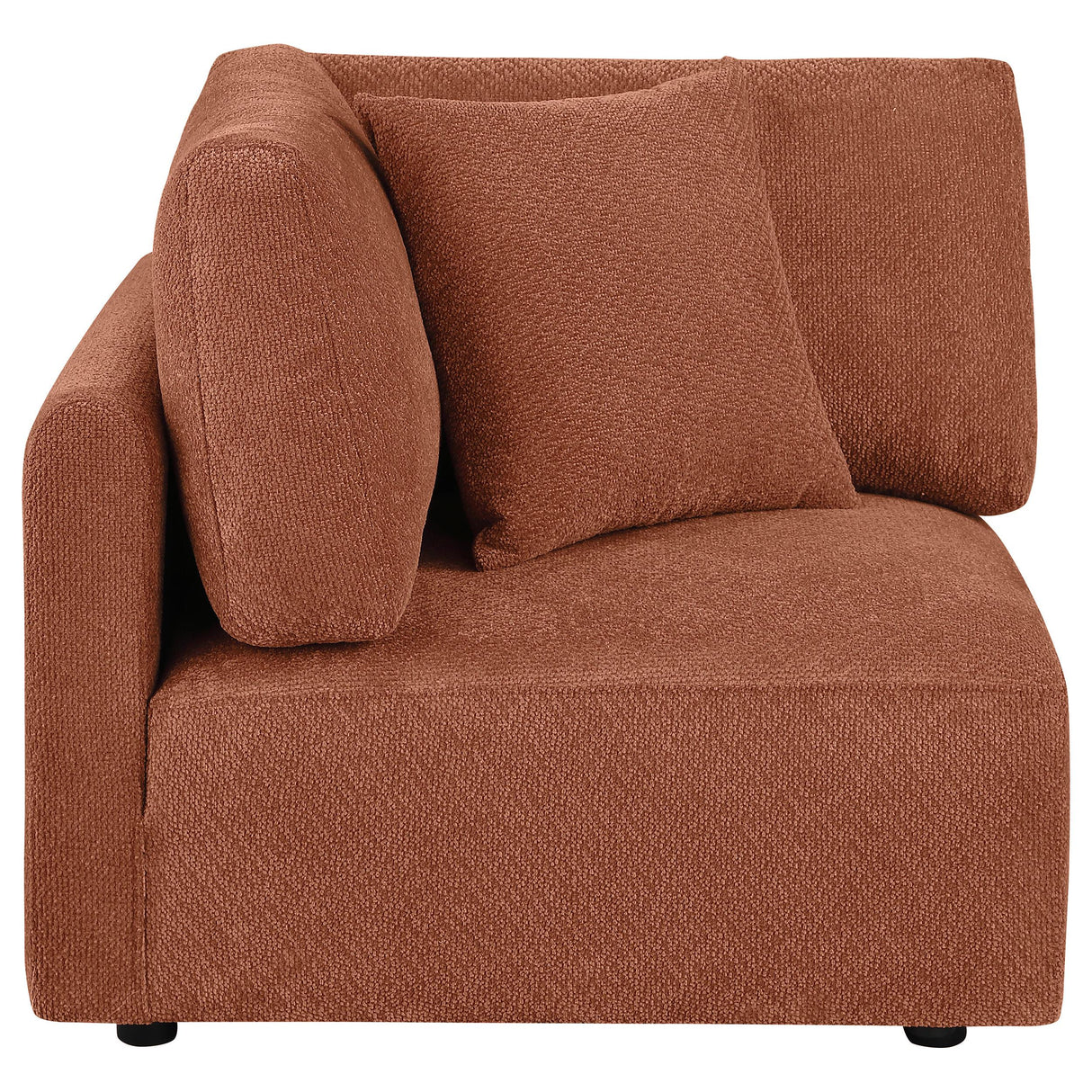 Elysia Coral Chenille Upholstered Modular Corner Chair from Coaster - Luna Furniture