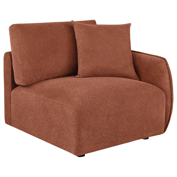 Elysia Coral Chenille Upholstered Modular RAF Chair
