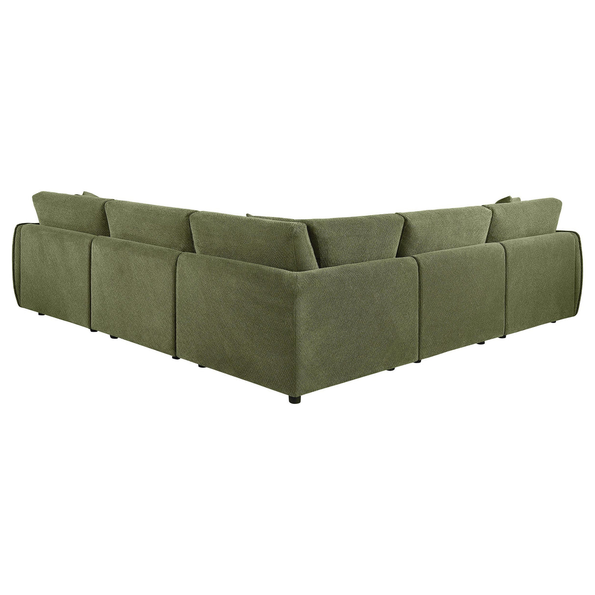 Elysia Green 5-piece Chenille Upholstered Modular Sectional Sofa from Coaster - Luna Furniture