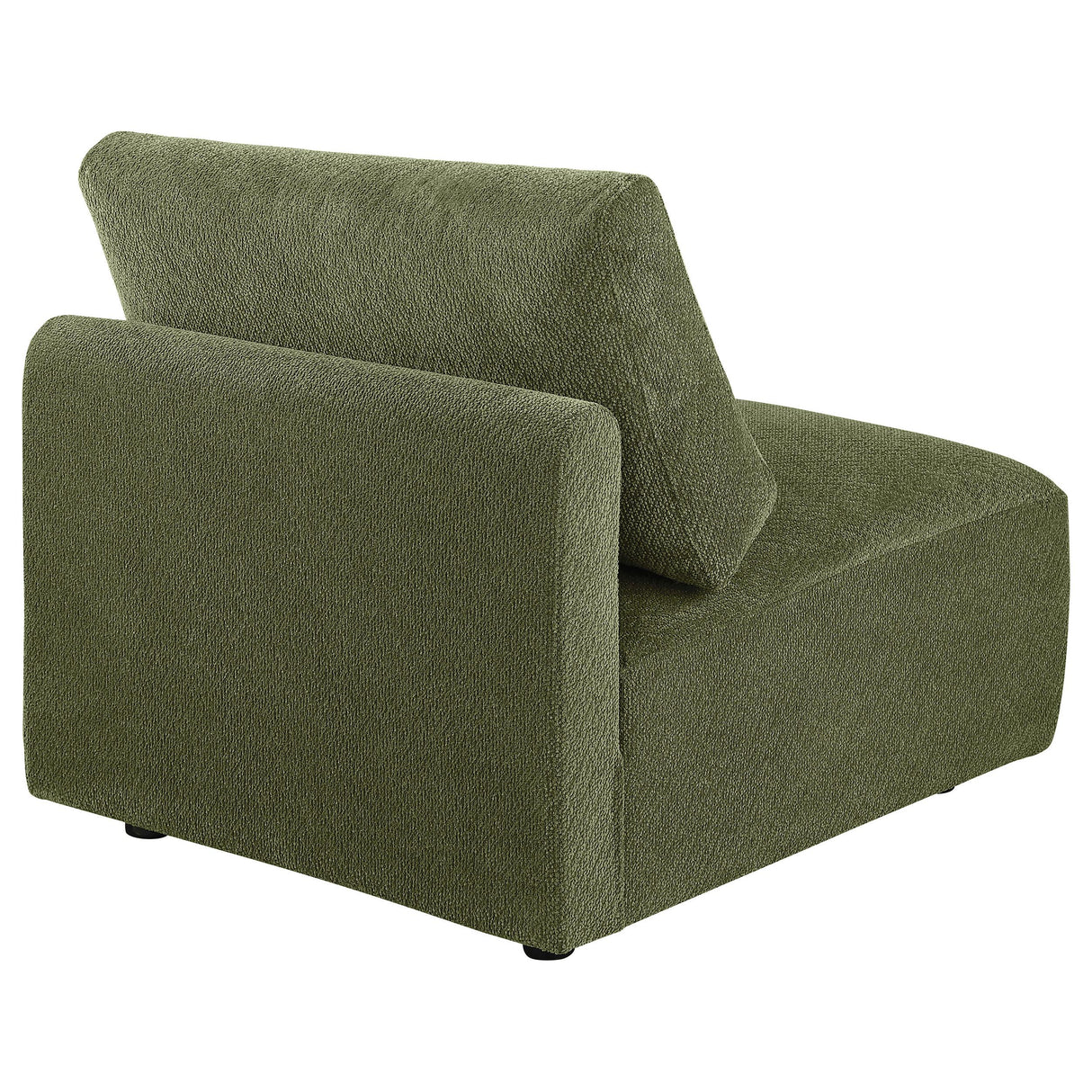 Elysia Green Chenille Upholstered Modular Armless Chair from Coaster - Luna Furniture