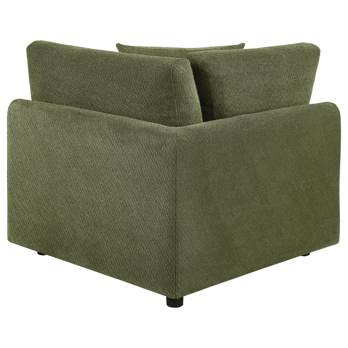 Elysia Green Chenille Upholstered Modular Corner Chair from Coaster - Luna Furniture