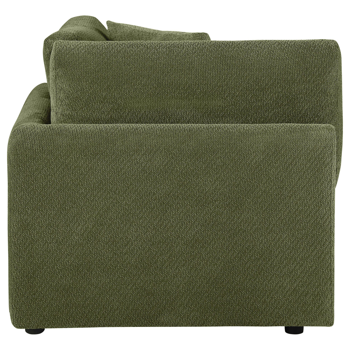 Elysia Green Chenille Upholstered Modular Corner Chair from Coaster - Luna Furniture