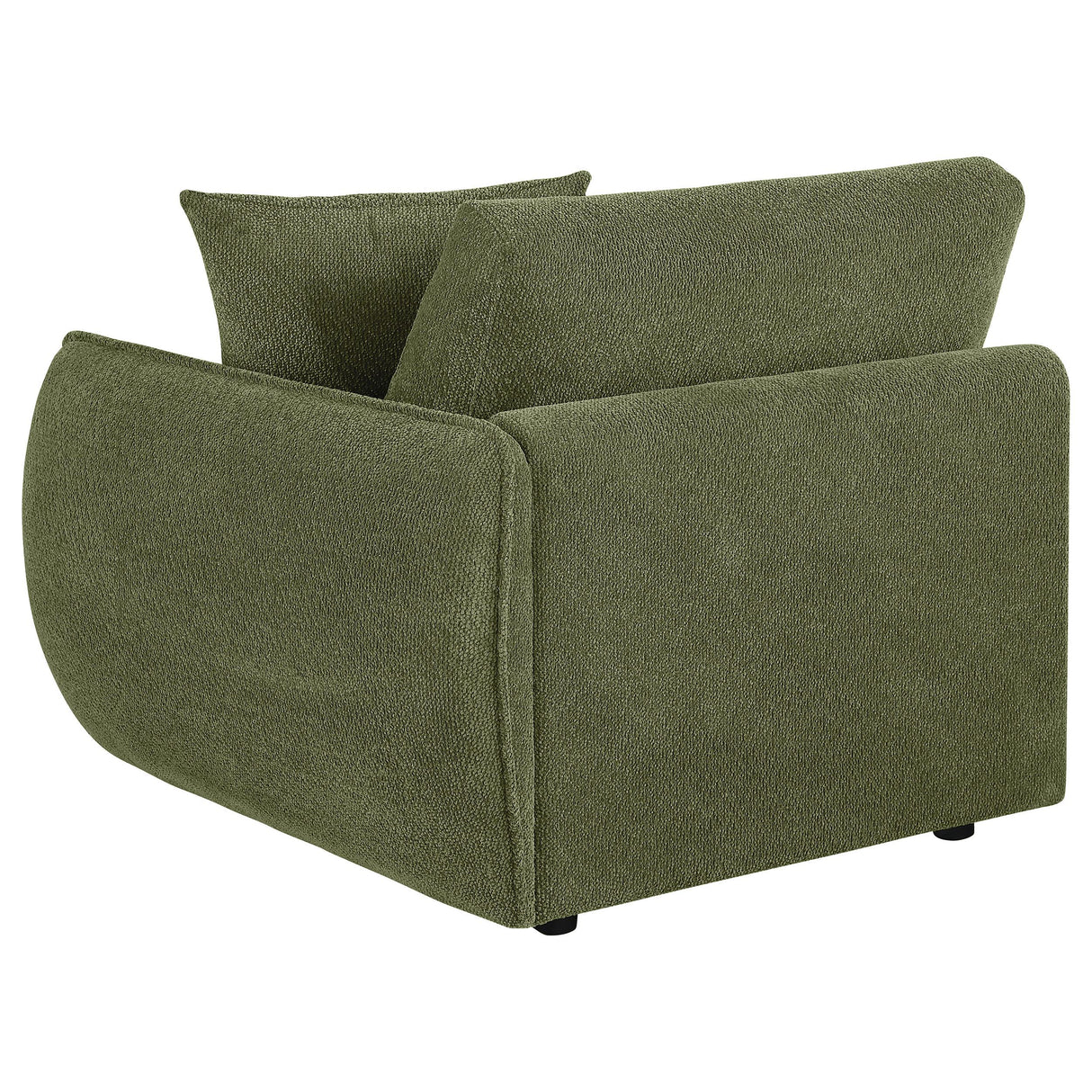 Elysia Green Chenille Upholstered Modular RAF Chair from Coaster - Luna Furniture
