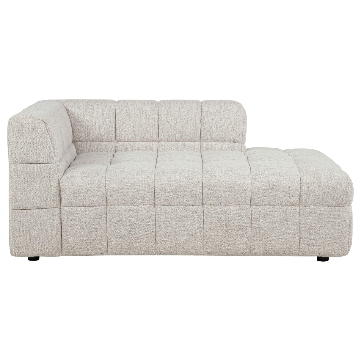 Amara Ivory Upholstered RAF Chaise from Coaster - Luna Furniture
