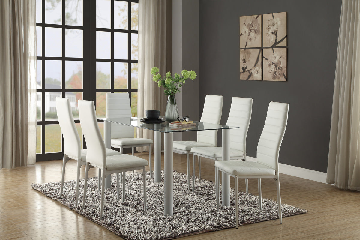 Florian White Side Chair, Set of 2 from Homelegance - Luna Furniture