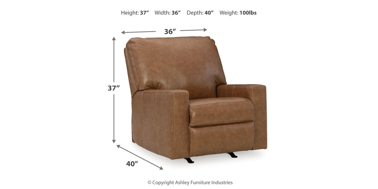 Bolsena Sofa, Loveseat and Recliner in Caramel from Ashley Furniture - Luna Furniture