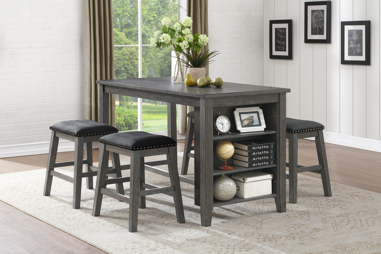 Timbre Gray Counter Height Table from Homelegance - Luna Furniture