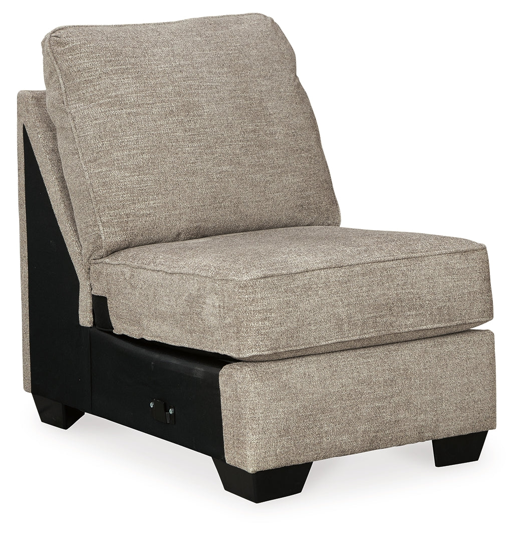 Bovarian Stone 3-Piece Sectional with Ottoman from Ashley Furniture - Luna Furniture