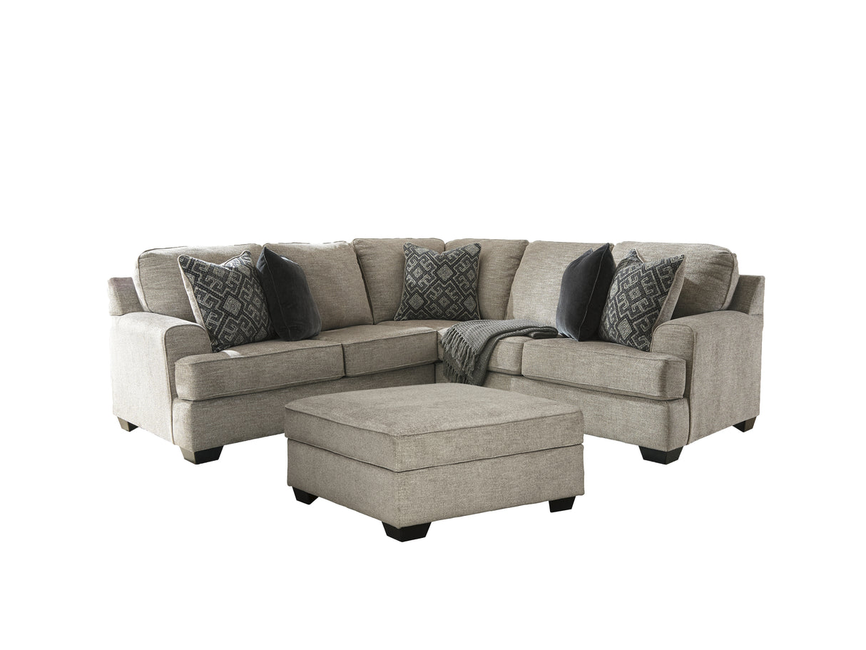 Bovarian Stone 2-Piece Sectional with Ottoman from Ashley Furniture - Luna Furniture