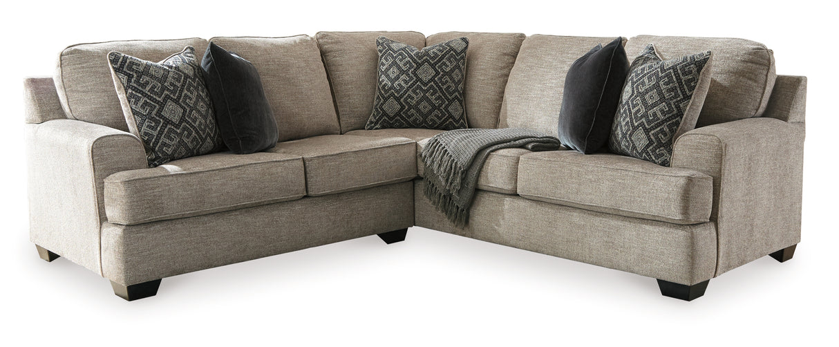 Bovarian Stone 2-Piece Sectional with Ottoman from Ashley Furniture - Luna Furniture