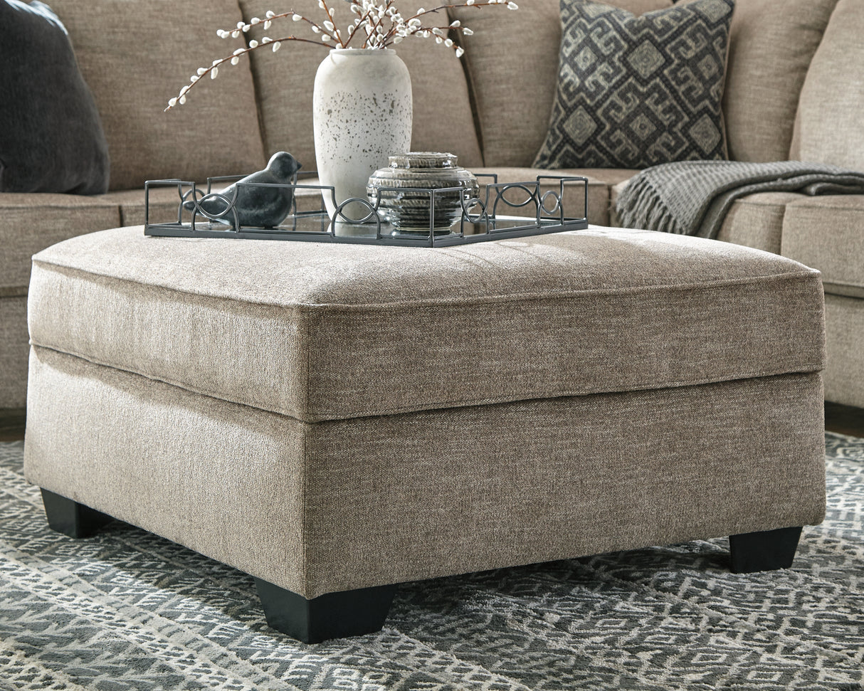 Bovarian 3-Piece Sectional with Ottoman in Stone from Ashley Furniture - Luna Furniture