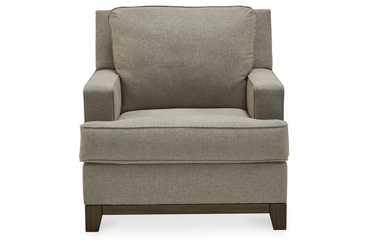 Kaywood Granite Chair and Ottoman from Ashley - Luna Furniture