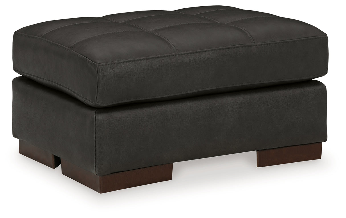 Luigi Thunder Oversized Chair and Ottoman from Ashley - Luna Furniture