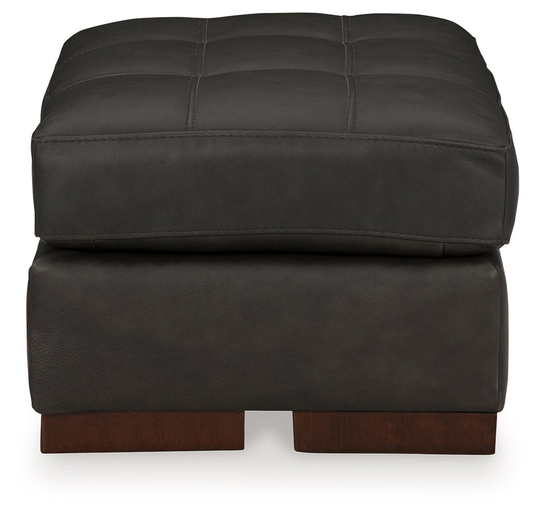 Luigi Thunder Oversized Chair and Ottoman from Ashley - Luna Furniture