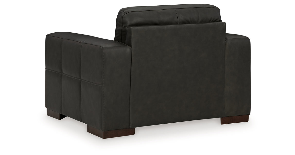 Luigi Thunder Oversized Chair and Ottoman from Ashley Furniture - Luna Furniture