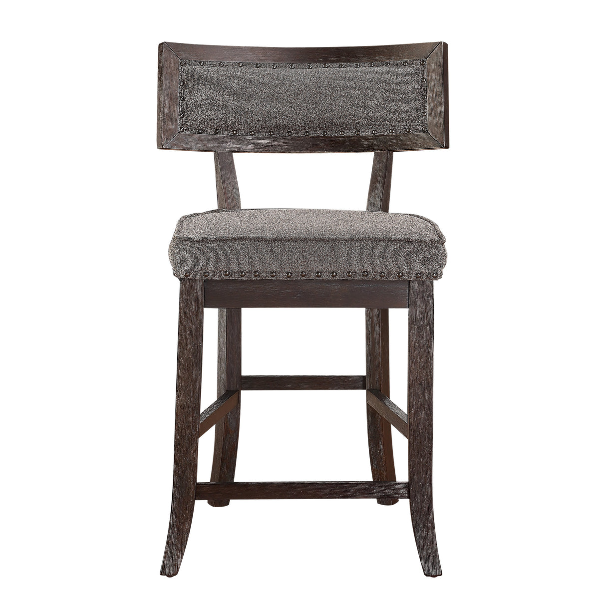 Oxton Dark Cherry Baltimore Espresso Fabric Counter Height Chair, Set of 2 from Homelegance - Luna Furniture